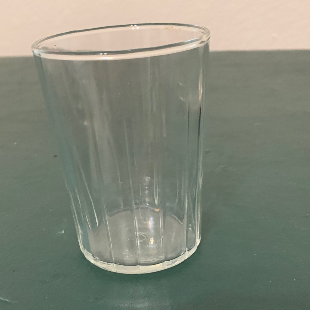 Clear Glass Tumbler originally snuff
Container